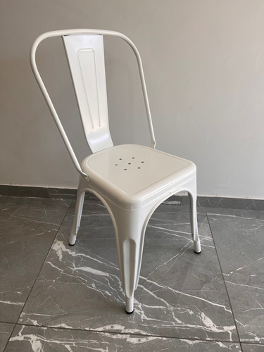 Set De 6 Sillas De Comedor Tolix Dcohouse1 Modernas Liberty Blanco Blanco