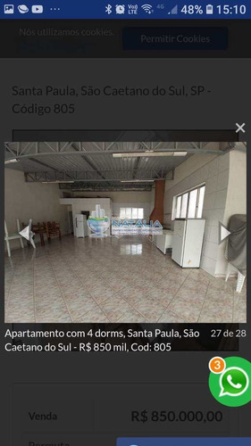 Imagem 23 de 26 de Apartamento Com 4 Dorms, Santa Paula, São Caetano Do Sul - R$ 900 Mil, Cod: 64613 - V64613
