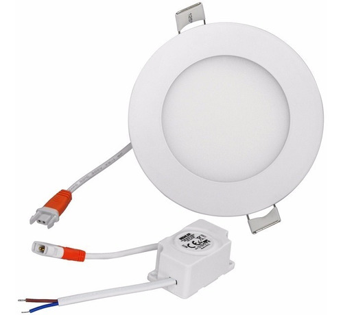 Foco Panel Led 6w Embutido  Temp. Luz Cálida