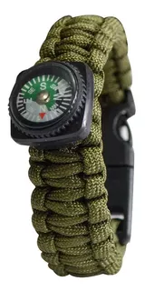 Paracord Pulsera Silbato Brujula Supervivencia