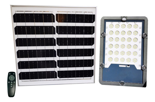 3 Pack Reflector Led Solar 200w Uso Interiores Y Exteriores Carcasa Gris Luz Luz Blanca Fria 6500k