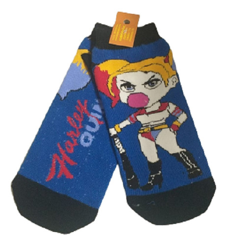 Medias Soquete Dc Harley Quinn Chibi