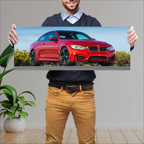 Cuadro 30x80cm Auto 2014 Bmw M4 Coupe Au  193