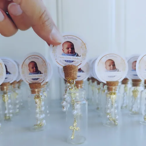 Souvenir Para Bautismo O Comunión, Con Mini Rosario!!!