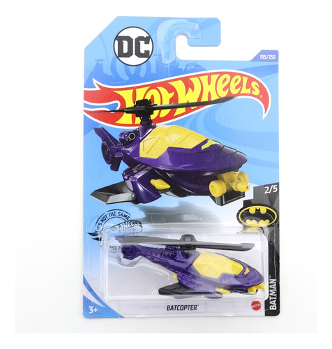 Hot Wheels Escala 1:64 #195 Dc Batcopter Batman ( 2/5 )