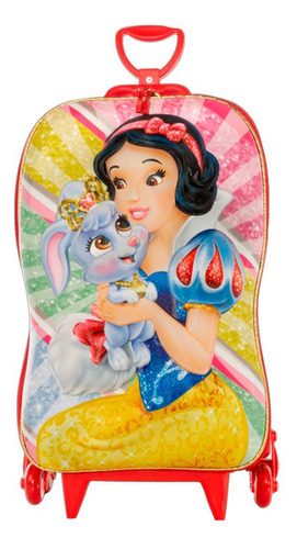 Mochila 3d Disney Branca De Neve - Maxtoy (53x30x20 Cm)