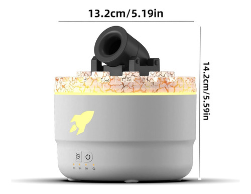 Humidificador De Aire Con Aroma A Colores Creative Turret