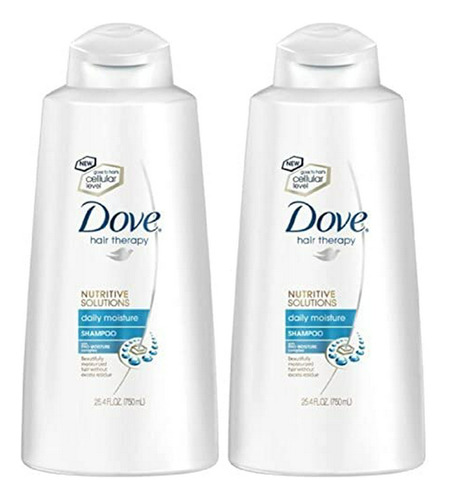 Champú Dove Hidratación Diaria 20.4 Oz (paquete De 2)