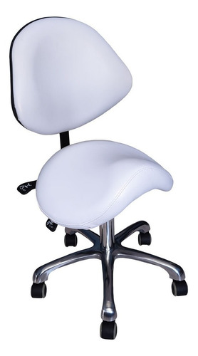 Imagen 1 de 3 de Taburete Clínico Con Respaldo. Piso Clínico. Ergonómico