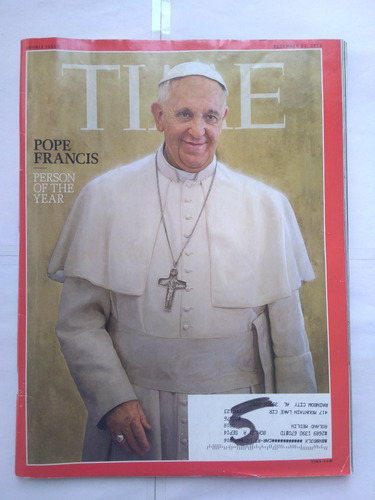 Revista Time El Papa Francisco El Hombre Del Año Sept 2014
