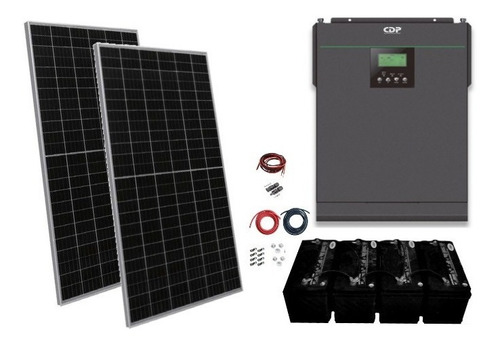 Imagen 1 de 9 de Kit Panel Solar Autonomo Isla 3000wh Diarios