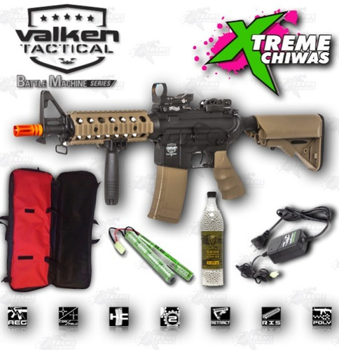 Marcadora Airsoft Bm Valken Mod Cqb Eléctrica Bbs 6mm Xtreme