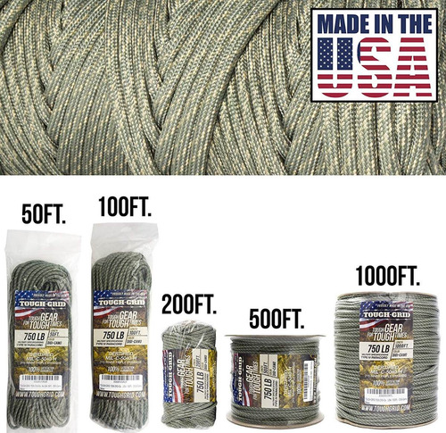 Imagen 6 de 10 de Cuerda Paracord De Nylon De 15 Mts Tough - Grid