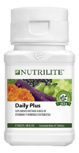 Nutrilite Daily Plus 45 Tabletas Vitaminas Y Minerales Sabor Sin Sabor