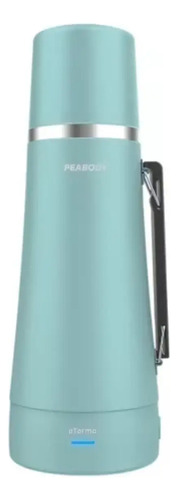 Termo Electrico Peabody Bombilla Cable Alimentacion Celeste