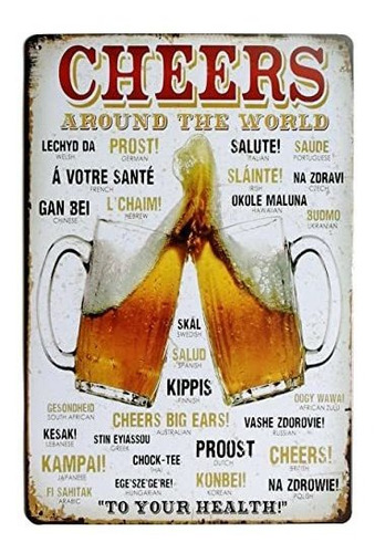 Señales - Erlood Cheers Around The World Drinking Distressed