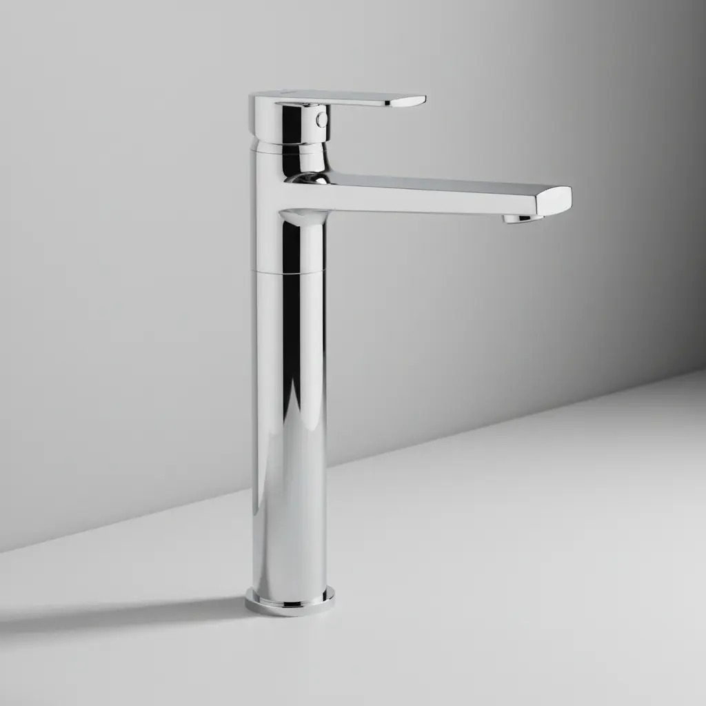 Griferia Monocomando Lavatorio Rio Peirano 61-176 Baño Alto Color Cromo Acabado Cromado Vanitory Mezcladora Canilla Cierre Ceramico