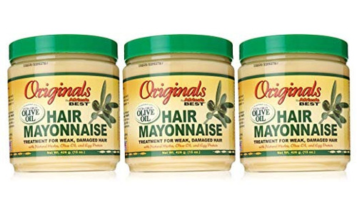 Mejores Organics Mayonesa Pelo De África, 15 Oz - Pack De 3