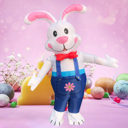 Traje De De Vestuario Inflable Con Conejo De Pascua