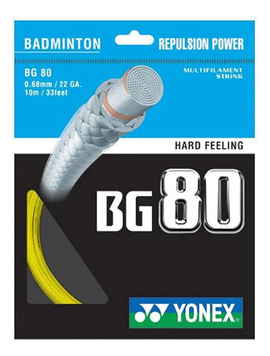 Cordaje De Bádminton Yonex Bg80 (amarillo)