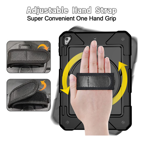 Funda Para Ipad 9.7 Ltrop 5ª 6ª Generación Y Air 2 A Prueba Negro