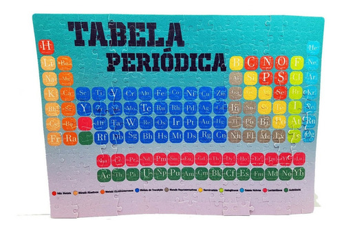 Kit Quebra-cabeça E Jogos Educativos Da Tabela Periódica