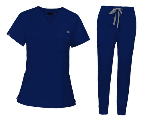 2 Uniformes De Enfermería Conjunto De Enfermera Pantalones