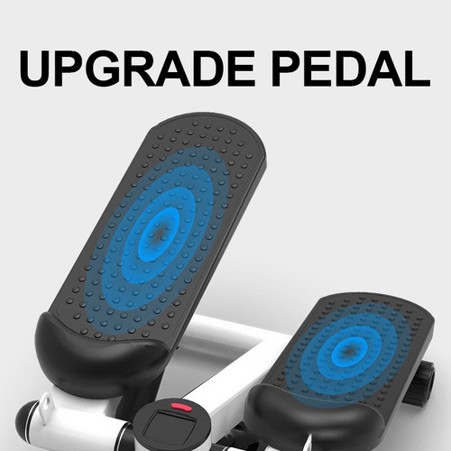Mini Stepper Simulador De Caminhada Com Elásticos - Dsr Cor Preto e branco