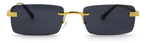 Gafas De Sol Rectangulares Estrechas Og Sin Montura De Lujo