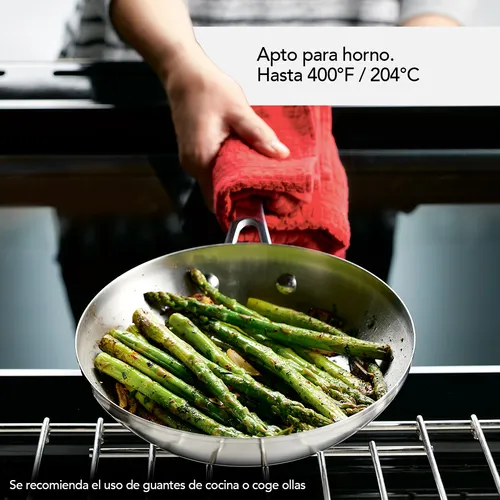 Batería de Cocina KitchenAid 71017 10 Piezas Acero Inoxidabl Color Acero Inoxidable