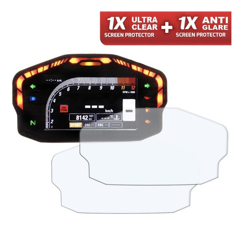 Imagen 2 de 5 de 2 Micas Protectoras Para Pantalla De Motos Ducati Panigale
