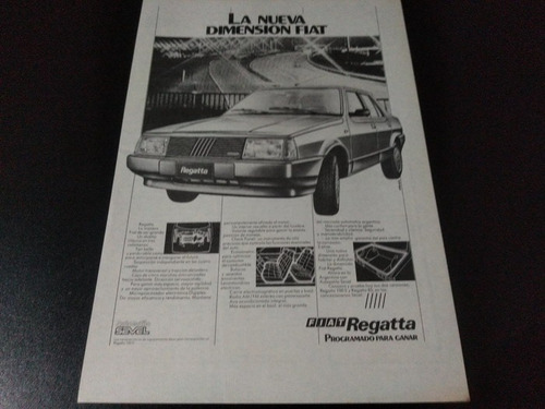 (pa513) Publicidad Clipping Fiat Regatta * 1985