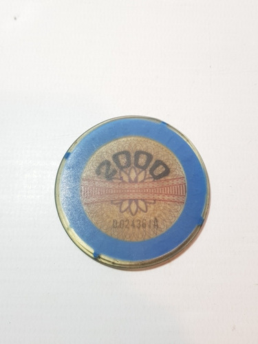 Imagen 6 de 7 de Antiguas Fichas Casino 2000 Lote X 2 Ro 1980