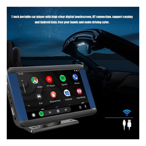 Reproductor De Mp5 Bt For Automóvil De 7 Pulgadas Receptor