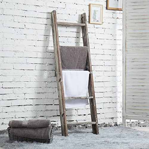 Estantería Escalera Xa Mantas/ Madera C: Gris A136,90xan46cm