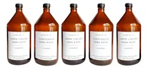 Comprar Set X 5 Botellon Dispensers Vidrio Ambar 1 Litro + Etiqueta