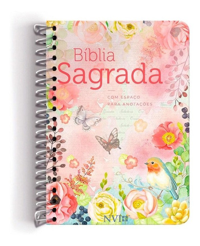 Bíblia Sagrada Anote Espiral Clássica Virtuosa Feminina