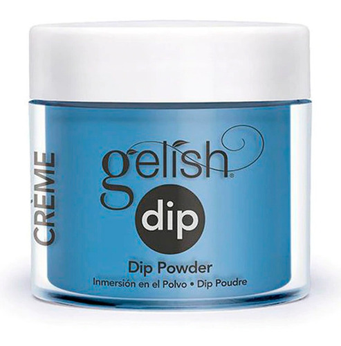 Gelish Dip Powder 23gr Polvo De Inmersion Ooba Ooba Blue Color Azul