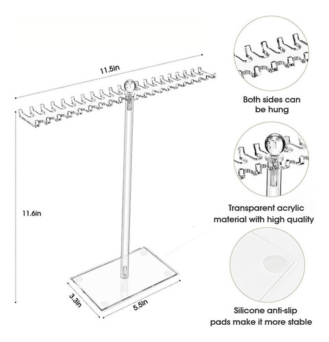 Xinnuo Organizador De Joyas, Colgador De Collares, Soporte