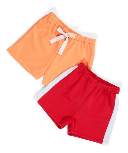 Short Paq X2 Infantil Roja Mp 92838