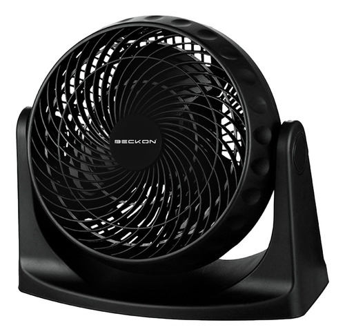 Ventilador De Piso Mesa Turbo Fan 3 Vel Beckon Bv-8 20cm Estructura Negro Aspas Negro Diámetro 26 Cm