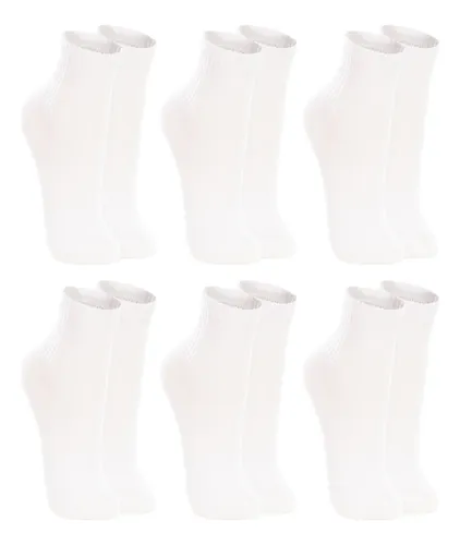 Kit 6 Pares Meias Lupo Sport Cano Médio Original Atacado