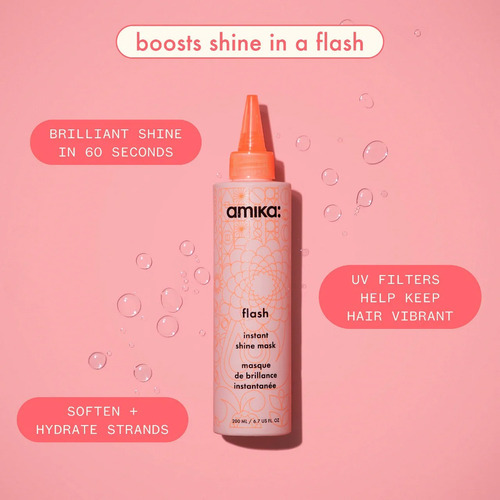 Máscarilla Brillante Para Cabello Flash Instant Shine Amika