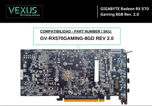 Kit Thermal Pads Gigabyte Radeon Rx 570 Gaming 8gb Rev. 2.0