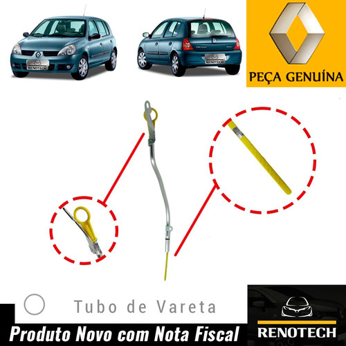 8200666287 Tubo Da Vareta De Óleo Clio Ii 1.6 16v 05-12