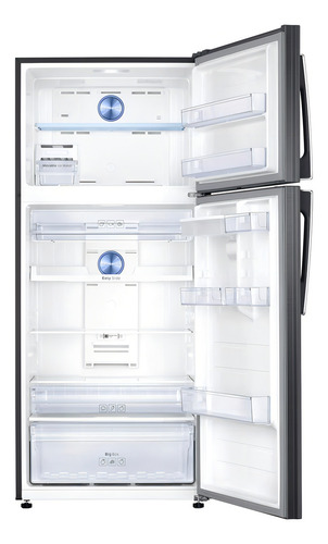 Refrigerador con freezer inverter Samsung RT53K6541BS color black stainless con capacidad de 526L