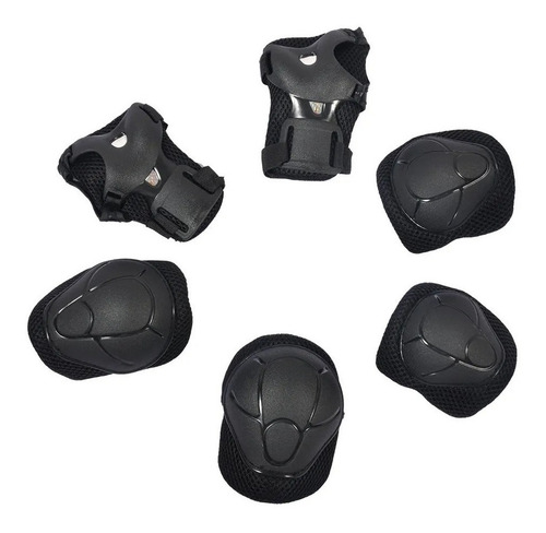 Kit Proteção Luva Joelheira Cotoveleira Capacete Bike Patins