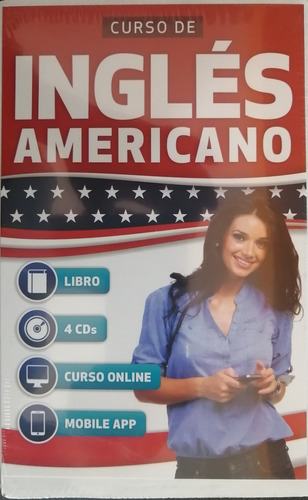 Curso De  Ingles Americano 1 Vol+ 4 Cd Curo On Line Y App.