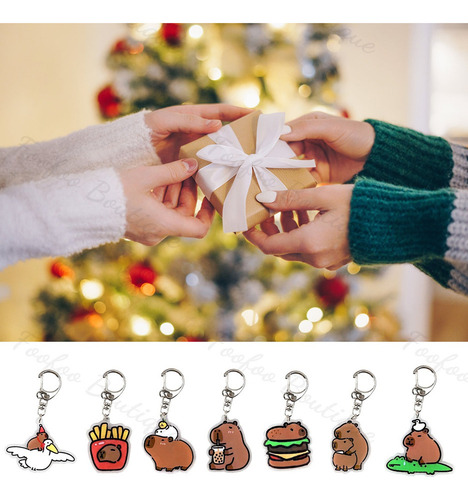 A 10p Juguetes De Llaveros De Capibara Moda Regalos Acrílico