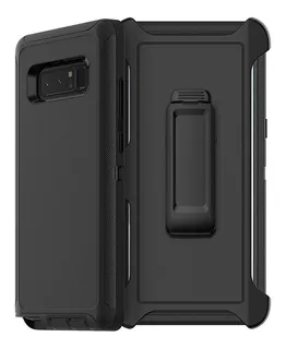 Rugged Case Para Galaxy Note 8 Protector 360° Con Gancho